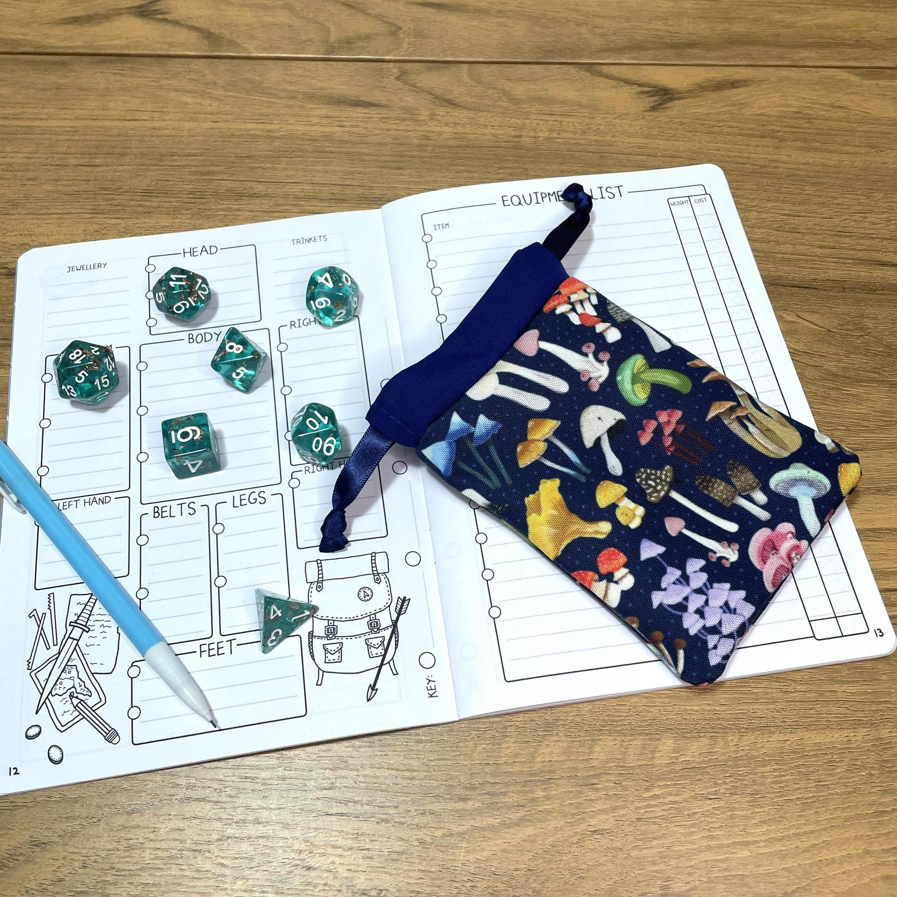 Mushroom Medley Dice Bags