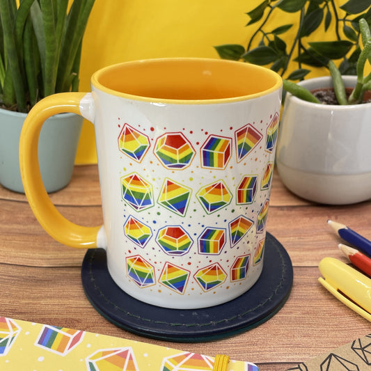 Rainbow Dice Mug of Holding