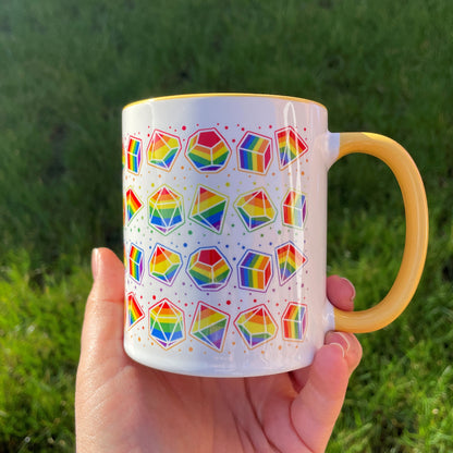 Rainbow Dice Mug of Holding