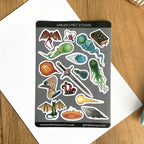 Warlock's Pact A6 Sticker set