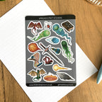 Warlock's Pact A6 Sticker set