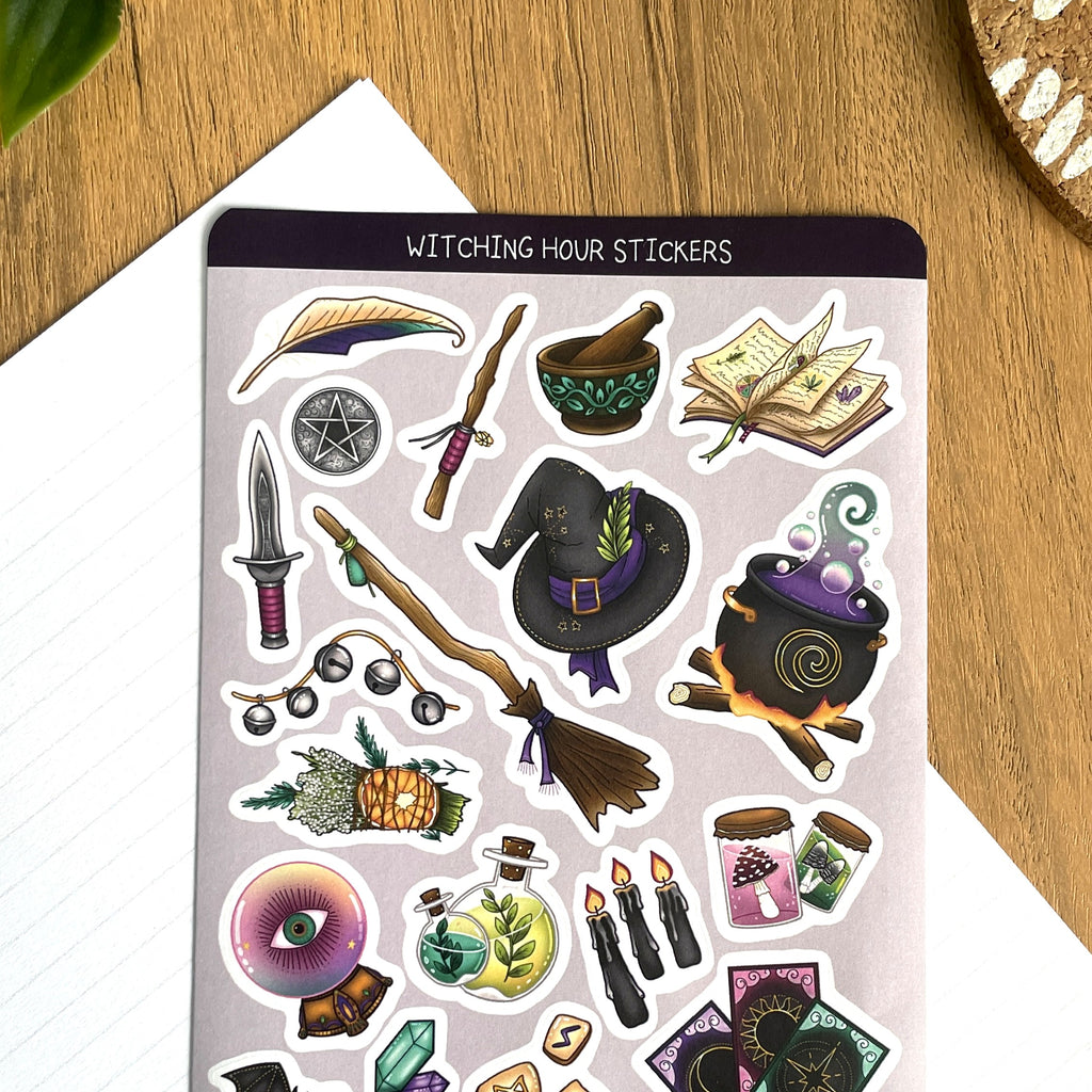 Witching Hour A6 Sticker set