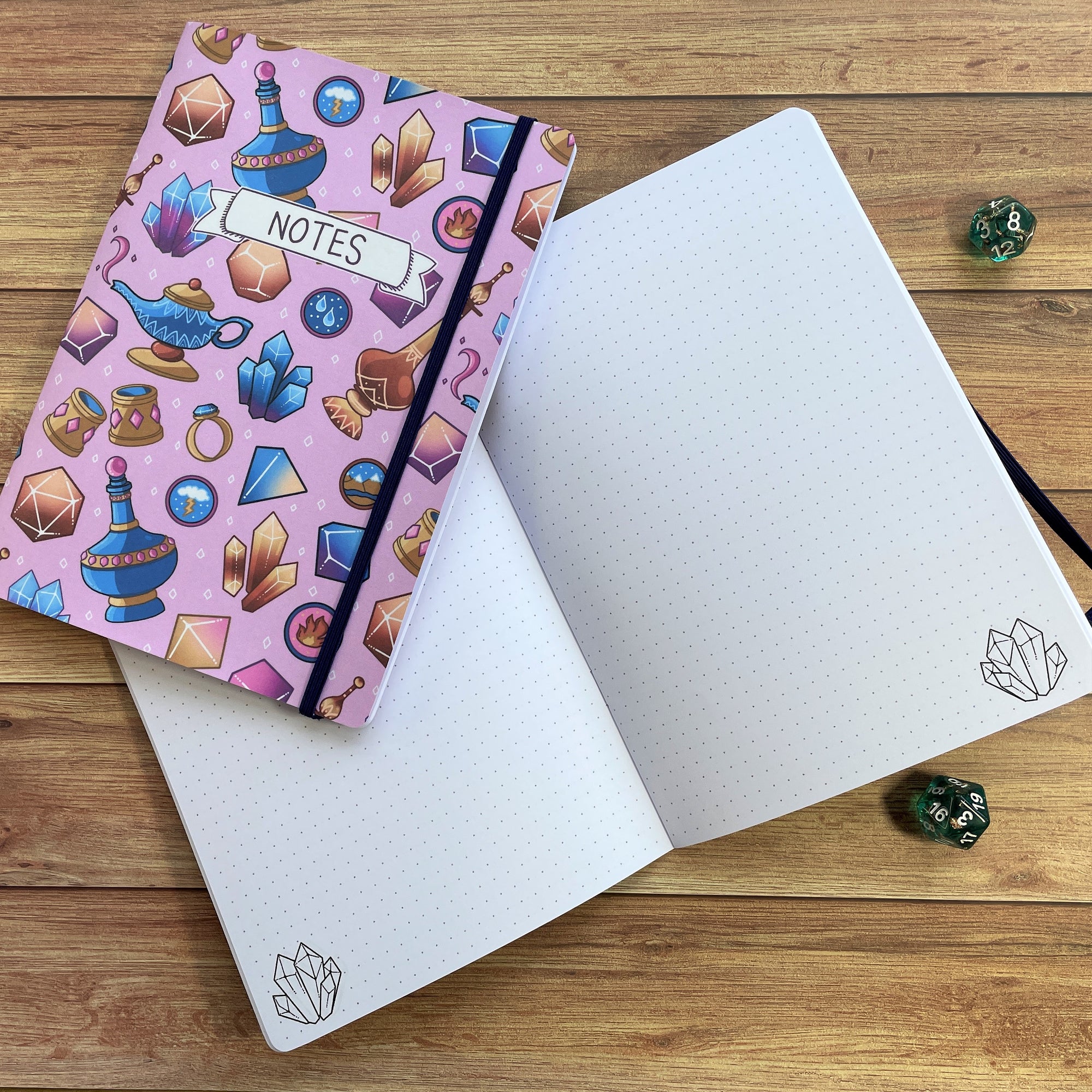 Genielock A5 Dotted Notebook with Strap