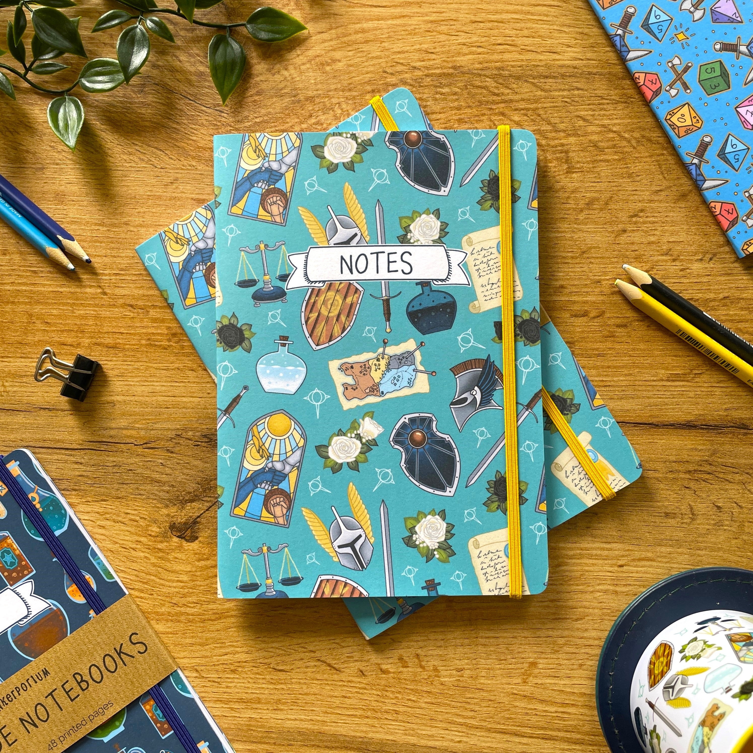 Paladin's Oath A5 Dotted Notebook with Strap