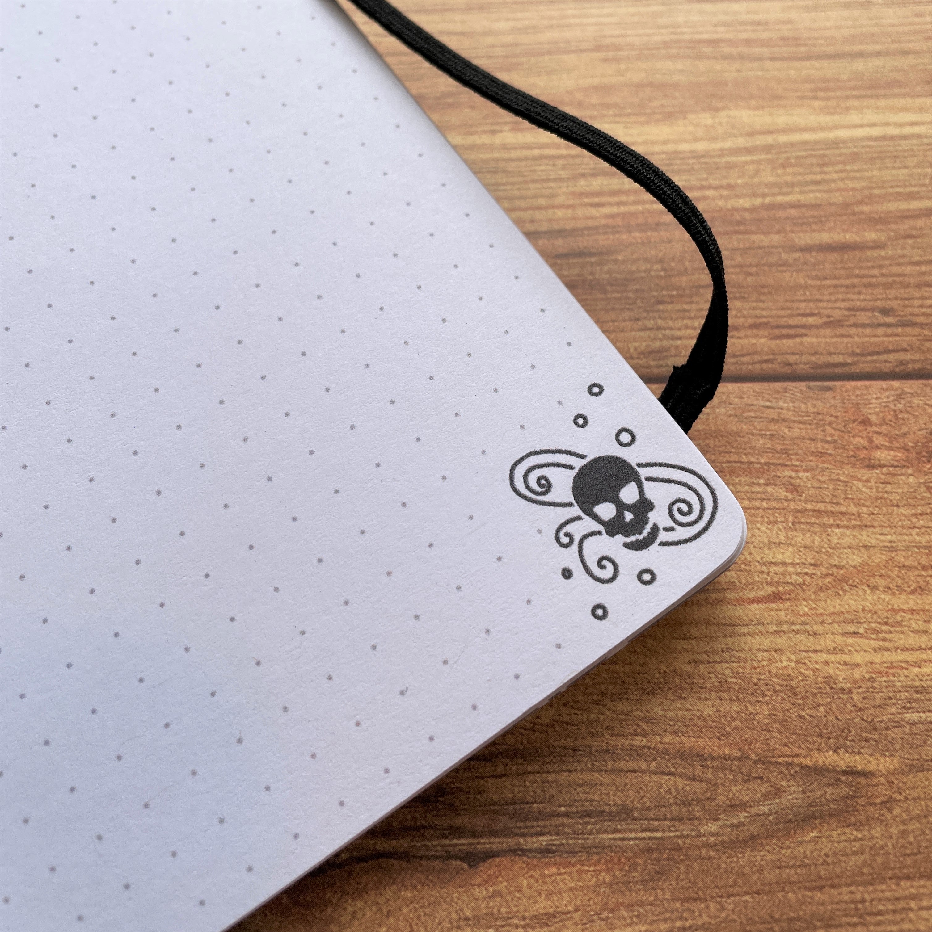 Gothic Pirate A5 Dotted Notebook with Strap