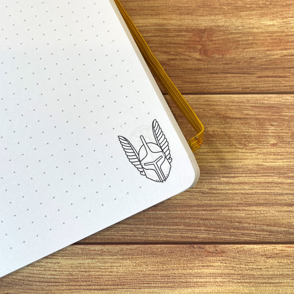 Paladin's Oath A5 Dotted Notebook with Strap