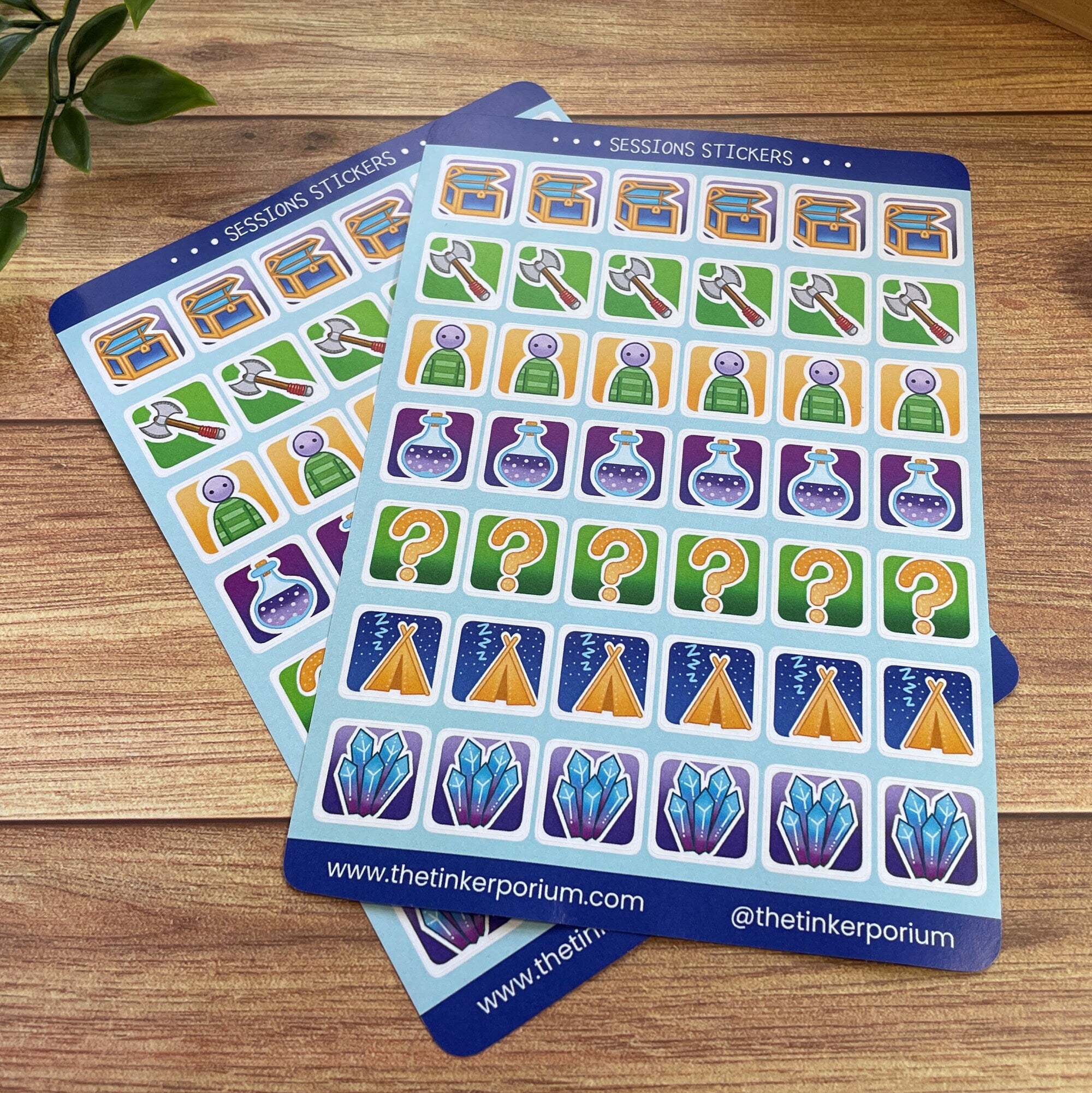 Session Notes A6 Sticker set
