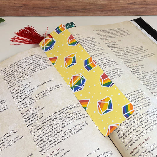 Rainbow Dice Bookmark