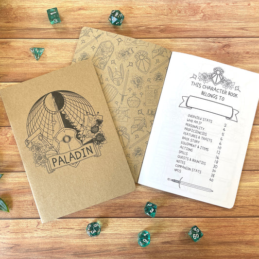 Paladin Graphic A5 D&D5e Character Book