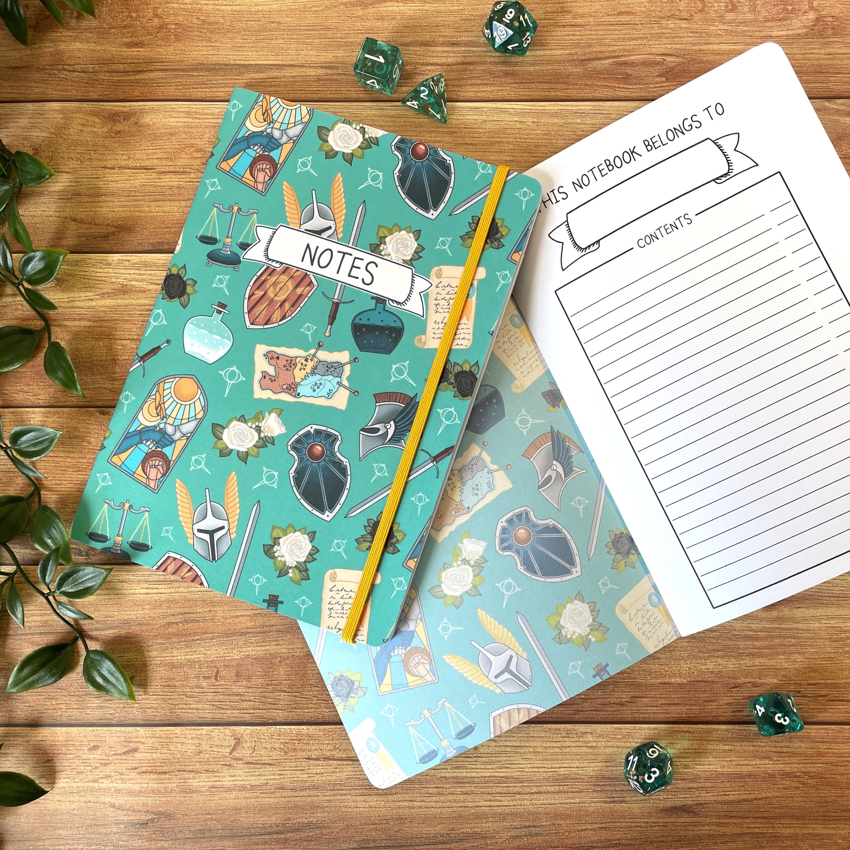 Paladin's Oath A5 Dotted Notebook with Strap