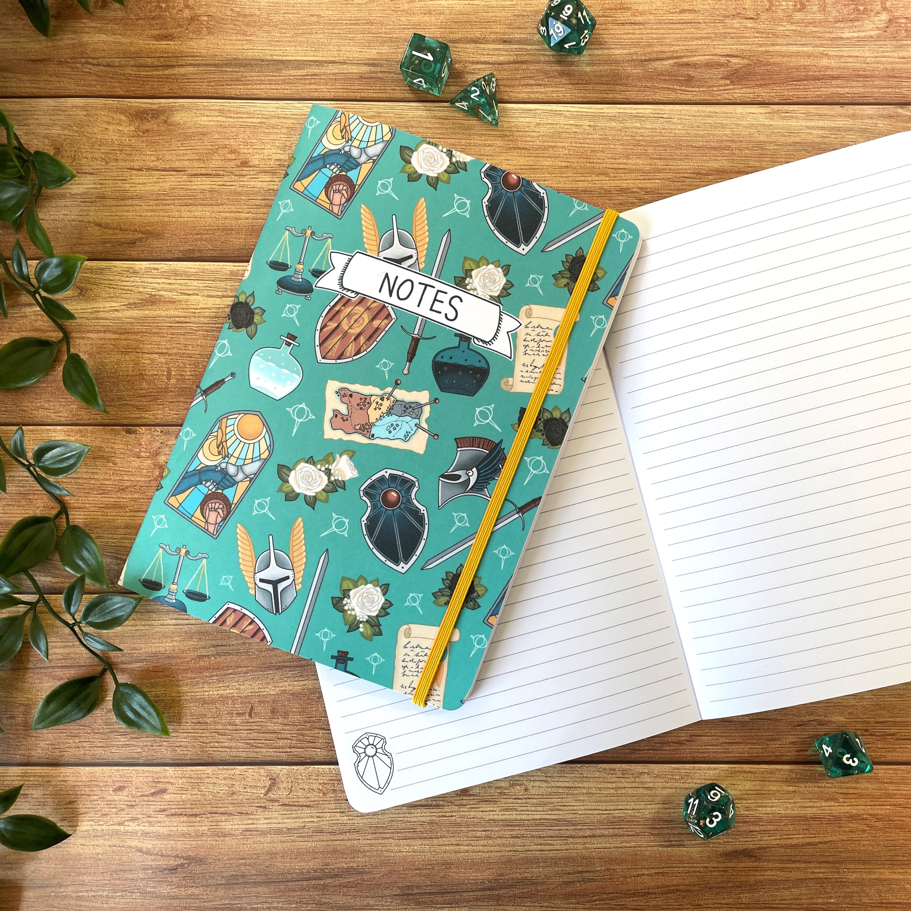 Paladin's Oath A5 Dotted Notebook with Strap